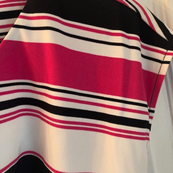 Colourful pink, white and black dress - Picture 3 of 5